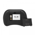 Rii i8X Plus 2,4 GHz taustvalgustusega juhtmeta klaviatuur puuteplaadiga hiir h&auml;&auml;lsisend k&auml;eshoitav kaugjuhtimispult