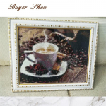 T&auml;isruudukujuline teemantmaaling, kohv, meisterdamine, teemantmosaiik, teemanttikandid, kivist seinakunsti kingitus 20*30 cm