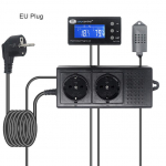 Digitaalne temperatuuri niiskuskontrolleri v&auml;ljundrelee termostaat h&uuml;grostaadi regulaator 220V 10A THC-220EU sinine LCD EU pistik EU Plug