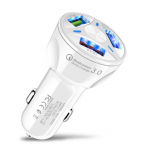3USB autolaadija kiirlaadimine Stabiilne ja turvaline Sobib must