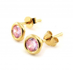 Les Tr&eacute;sors De Lily [F6852] - Boucles Plaqu&eacute; Or 'Essentiel' Rose Heleroosa