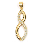 Les Tr&eacute;sors De Lily [L4371] - kullatud ripats  Goddess  valge kuld - 35x10 mm kuld
