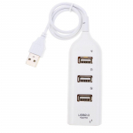 4-pordiline USB 1.1 suure kiirusega minijaoturi pesa muster s&uuml;learvuti jaoks valge