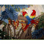 Teemantmaaling Papagoi maastik t&auml;isring puur Teemanttikandid Ristpistes seinamaaling 20X30CM