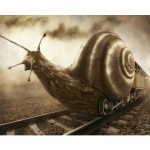 DIY teemantmaal ristpistes abstraktne maalitud tigu rongi teemanttikandid 20X30CM