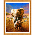 5D Teemantmaal T&auml;is&uuml;mar teemanttikandid Loomad Teemant &uuml;mmargune Daimondmaaling 20X30CM