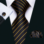 Barry.Wangi disainitud lips meestele kaelalips Hanky ​​mansetin&ouml;&ouml;bid tutvumiseks pulmakinkekomplekt N-5218