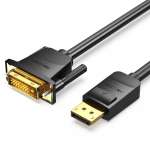Ventilatsiooni DisplayPort-DVI-kaabel DP-DVI-D-24+1 kaabel 1080P DP-muhvist DVI-kaabli k&uuml;lge projektori monitori DP-DVI-kaabli jaoks 1m must