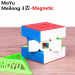 Moyu Meilong 3m Magnetic Magic Speed ​​Cube Cube Cubing Klassiruumi magnetid Puslekuubikud Harivad m&auml;nguasjad Lastele Meilong 3 M