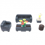 Creator City Roheline p&otilde;&otilde;sas Lill Rohi Puutaimed Diivan Loomingulised hulgikomplektid Aksessuaarid Ehitusklotsid Moc M&auml;nguasjade Loojate Linnade komplekt