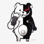 Monokuma Danganronpa V3 Killing Harmony Cat Prindiga kleebis riietele Ise ise tehes termokleebised T-s&auml;rkidele.