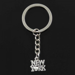 Moods&uuml;da New York 14x14mm ripats 30mm v&otilde;tmehoidja metallist h&otilde;bedane v&auml;rv meeste auto kingitus suveniirid v&otilde;tmehoidja