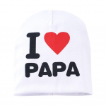 Kevad-s&uuml;gis topelt soe vasts&uuml;ndinu m&uuml;ts M&uuml;ts I Love Papa&Mama Kapott Heegeldatud Prindid Imikutele T&uuml;drukutele Poisi M&uuml;ts Nokam&uuml;tsid M&uuml;tsid