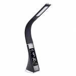 Multifunktsionaalne LED laualamp silmade eest hoolitsev laualamp Reguleeritav kalendriga t&ouml;&ouml;lauavalgusti must