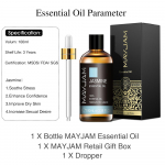 MAYJAM 100 ml vanilje lavendli eukal&uuml;pti puhas taimeekstrakti eeterlik &otilde;li &otilde;huv&auml;rske difuusori steriliseerimiseks, tugevdab immuunsust spaa massaaži&otilde;li Jasmine