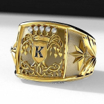 Kuldne Punk K King Ring 6