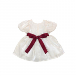 T&uuml;drukute kleit Uus laste valge prantsuse kleit Beebi printsessi kleit 90cm