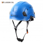 Kaitsekiiver ABS hingav ehitusplatsil Power Construction koos kaitseprillidega Leader Supervisor Anti Smash kohandamine Blue cap white goggles