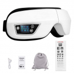 Eye Massager 6D Smart Airbag Vibratsioon Silmahooldusinstrument Compress Bluetooth Silmamassaaži prillid V&auml;simusekott ja kortsud