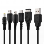 USB laadimisjuhe 5-&uuml;hes universaalne laadija NDSL/WiiU/Uue 3DS XL 2DS DsiXL jaoks NDS/GBASP/PSP1000 jaoks