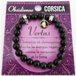 Les Tr&eacute;sors De Lily [R2346] - Obsidiaani  Corsica  disainerk&auml;ev&otilde;ru - 8 mm must