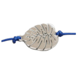 Les Tr&eacute;sors De Lily [R4422] - Disaink&auml;ev&otilde;ru terasest 'Monstera' h&otilde;bedane tumesinine - 12x10 mm sinine