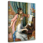 L&otilde;uenditr&uuml;kk Girl at the Piano - A.Renoir 40x60 mitmev&auml;rviline