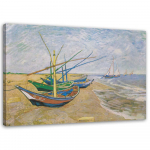 L&otilde;uenditr&uuml;kk Kalap&uuml;&uuml;gipaadid rannas &ndash; V. van Gogh 60x40 sinine