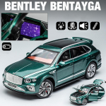 1/24 skaalaga Bentley Bentayga Diecast automudeli m&auml;nguasi, tagasit&otilde;mmatav m&auml;ngus&otilde;iduk koos helivalgustusega lastele V&auml;ikelaste poiste ja t&uuml;drukute kingituste kollektsioon 1/24-size:21.5*8.2*7.3cm roheline