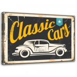 L&otilde;uenditr&uuml;kk Car Service Retro Sign 60x40 kollane