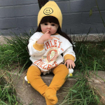 BZDOLL 60 cm Reborn Baby nagu t&otilde;eline nukk, pehme silikoonist vin&uuml;&uuml;lprintsess v&auml;ikelapse beebidele m&auml;nguasi lapsele s&uuml;nnip&auml;evaks kingitus t&uuml;drukutele m&auml;ngumaja 60cm