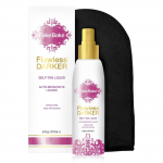 Fake bake flawless darker self -tanner with a glove