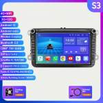 Autoraadio Hizpo 8 tolli Android AutoRadio jaoks Volkswagen VW Passat B6 B7 CC Tiguan Touran Golf Polo Skoda Seat Carplay Multimeedia GPS 2din Audio Video S3 8Core 3GB 32GB