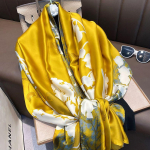 180*90cm Br&auml;ndi suvine naiste sall Moodne kvaliteet pehme siidist sallid naiste sallid Foulard rannakatted m&auml;hised siidist bandaan 90-180cm