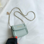 T&auml;iustatud ja l&auml;&auml;nelik k&auml;ekott Naiste v&auml;ike kott Mood naiste kottide tekstuur Crossbody kott Mitmek&uuml;lgne v&auml;ike kandiline kott one size roheline