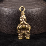 Lucky Zodiac Copper Ornaments Small Statue Vintage 1tk Pig