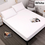 Sile elastne voodilina, 100% veekindel kattemadrats, voodikaitse kattega k&otilde;ikjale elastse ilma padjap&uuml;&uuml;rita 80cmX200cmX30cm Mattress valge