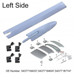 Kattekomplekti klambrite komplekt kabriolettkatusele BMW E93 330i M3 F33 440i uhiuus
