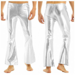 Meeste p&uuml;ksid Night Club Metallic Disco P&uuml;ksid Bell Bottom pikad p&uuml;ksid L