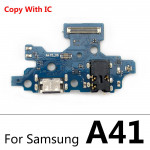 Samsung A73 5G A53 A21 A21S A02 A12 A22 A32 4G A33 5G A41 A70 M62 USB laadimisdoki pistikupesa pistikupesa plaadi Flex jaoks A41 Copy With IC