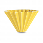 Origami Art V60 kohvifilter V&auml;rviline keraamiline kohvipulga tarvikud Koonusfilter P&uuml;sifilter kohvimasina kurn Yellow Coffee Filter for 1-4 People