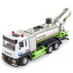 1/32 Kaalude desinfitseerimine veoauto Urban Anti Haze Vehicle Diecast Truck Model m&auml;nguasi, tagasit&otilde;mmatav m&auml;nguasi koos heli ja valgusega lastele v&auml;ikelaste kollektsioon 1/32-21.5x8x5.5cm