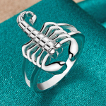 925 Sterling Silver Scorpion 7 8 9 10 S&otilde;rmus Moeehted 7