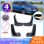 4tk porikaitsmed Volkswagen VW Touran 5T MK2 2016-2023 poriklapid Pritsmekaitsed poritiibade rattakaitse auto stiil black