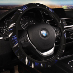 Autotarvikud Ratta kate roolil Rooli kaanekorpusel olev punutis auto must