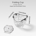 &Otilde;ues kasutatavad &uuml;likerged kokkupandavad lauan&otilde;ud kaasaskantav kauss &otilde;htus&ouml;&ouml;gitaldrik kohvifilterlehter veetass mitmeotstarbeline kombineeritud lauan&otilde;ude komplekt Folding Cup valge