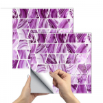 10 tk Purple Peel and Stick Backsplash Tile kleebis Vin&uuml;&uuml;l seinakate k&ouml;&ouml;gipulga jaoks Subway Mosaics plaatidel 15cm*15cm*10Pcs