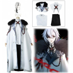 M&auml;ng Anime Fatui The Knave Arlecchino cosplay mantel halloweeni riided Uniform New Skin L-(Full set+wig)