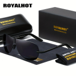 RoyalHot Men Naised Polarized Aloy Shield Frame P&auml;ikeseprillid S&otilde;itmine P&auml;ikeseprillid Varjud Oculos masculino Meesed must