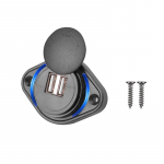 3,1A topelt USB-autolaadija 12-24V telefoni laadimise pistikupesa adapteri paneel haagissuvilatele bussidele mootorrattalaevadele ATV UTV haagissuvilatele